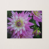 Puzzle Pink Dahlia (Horizontal)