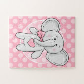 Puzzle Pink Elephant (Horizontal)