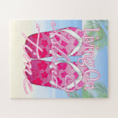 Puzzle Pink Island Time Beach (Horizontal)