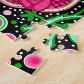 Puzzle Pink Lady Slipper Flower NH Fleur sauvage (Côté)