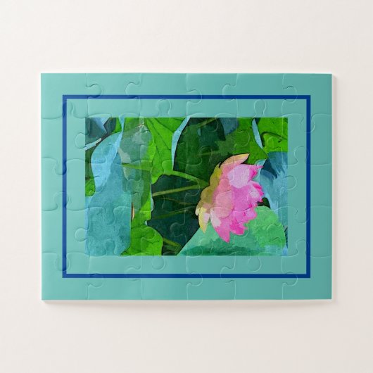 Puzzle Pink Lotus (Horizontal)