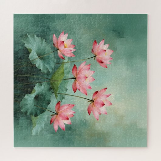 Puzzle Pink Lotus Artwork  (Horizontal)