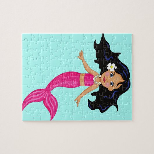 Puzzle Pink Mermaid (Horizontal)