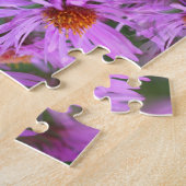 Puzzle Pink New England Aster Flowers Ajouter Votre Photo (Côté)
