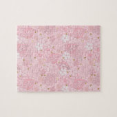 Puzzle Pink paper flowers (Horizontal)