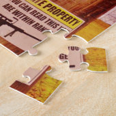 Puzzle Pink Private Property Horse (Côté)