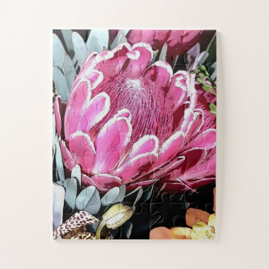 Puzzle Pink Queen Protea Australie florale autochtone no (Vertical)