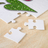 Puzzle Pink Stencil Rose I Love You (Côté)