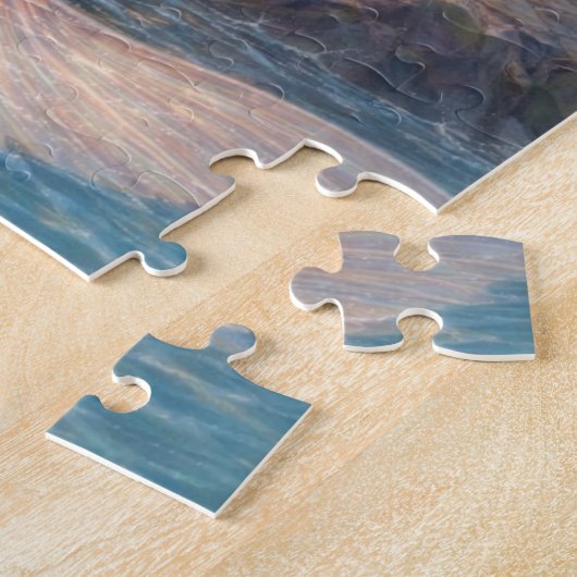 Puzzle Pink Tail Mermaid & Dolphin (Côté)