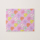 Puzzle Pink Valentine's Day Cadeau Love Sweet Candy Coeur (Horizontal)