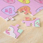 Puzzle Pink Valentine's Day Cadeau Love Sweet Candy Coeur (Côté)
