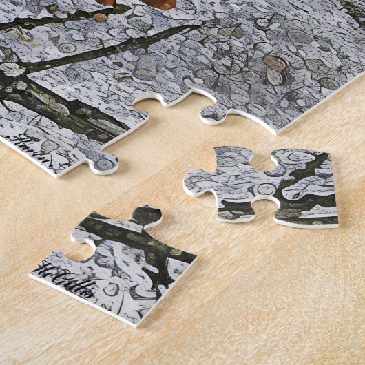 Puzzle Pins Dans La Neige (Côté)