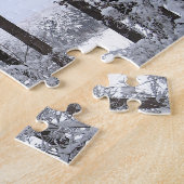 Puzzle Pins neigeux en bleu clair (Côté)