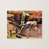 Puzzle Pinto Amish Horse 8 bits Art (Horizontal)