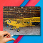 Puzzle Piper Cub J3 Jaune Avion Photo Nuit de Famille<br><div class="desc">Customisez ce puzzle avec votre propre photo ou utilisez la nôtre ! Idéal pour une soirée en famille ! Copyright Soar In Style Design LLC.</div>
