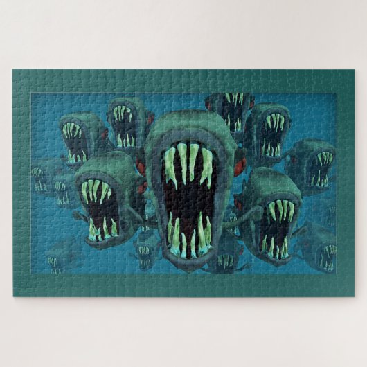 Puzzle Piranhas (Horizontal)