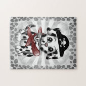 Puzzle pirate chien chiot (Horizontal)