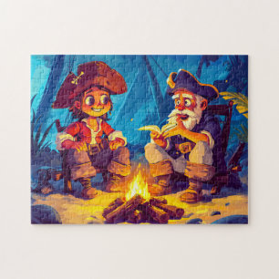 Puzzle Pirate et Vieux Marin Partageant des Histoires aut