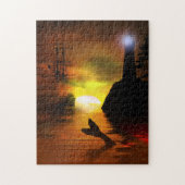 Puzzle Pirate Ship, Lighthouse and Whale's Tail (Vertical)