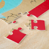 Puzzle Pirate Ship Treasure Map Cute Personnalisé Enfants (Côté)