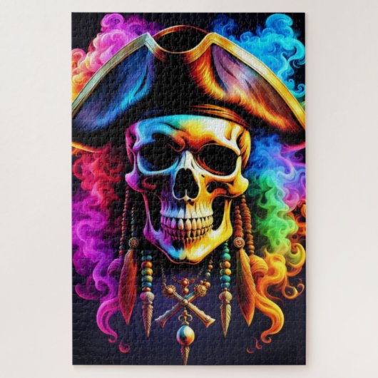 Puzzle Pirate Skull (Vertical)