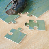 Puzzle Pirogue à balancier dans un océan peu profond (Côté)