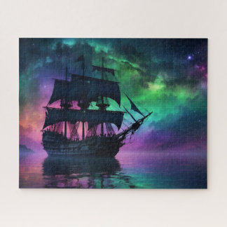 Puzzle Pirtate Galleon Sous les étoiles hantées