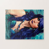Puzzle Pisces Mermaid Queen Art Imaginaire original (Horizontal)