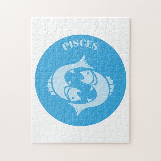 Puzzle Pisces, Zodiac Sign, Horoscope, Astrology (Vertical)