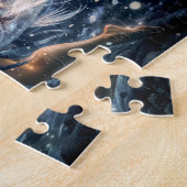 Puzzle Pisces Zodiac with Woman Surrounded by Two Glowing (Côté)