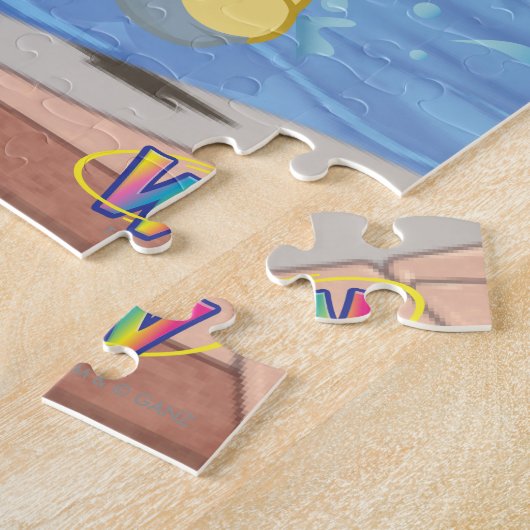 Puzzle Piscine de sensation d'été (Côté)