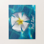 Puzzle Piscine Eau mousseuse avec cadeau de fleurs (Vertical)