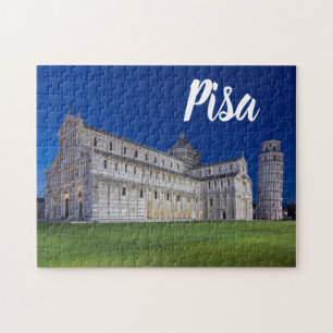 Puzzle Pise Tour penchée Panorama de nuit Italie Cadeau