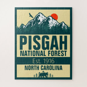 Puzzle Pisgah National Forest North Carolina - Retro