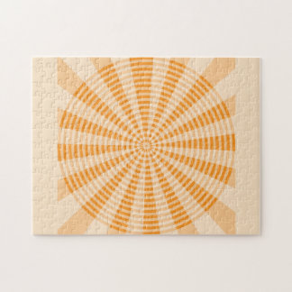 Puzzle Pissenlit, Spirale Orange, Art Abstrait Bohème