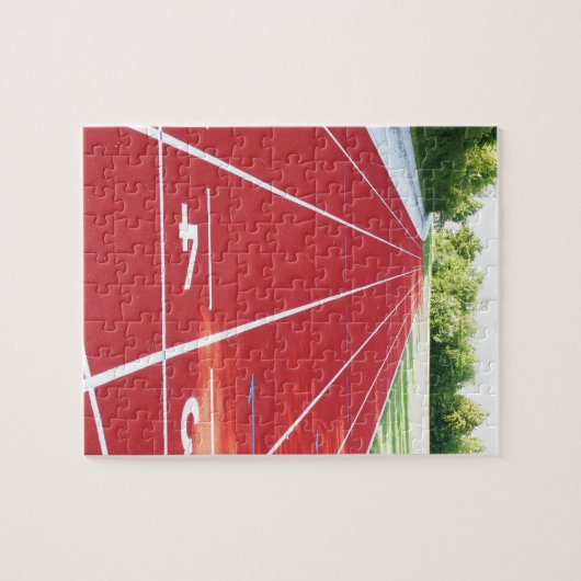 Puzzle Piste Et Champ En Cours (Horizontal)