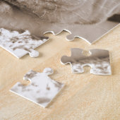 Puzzle pitbull blanc et somnolent acte de haine pas race (Côté)