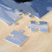 Puzzle Pitbull camion rouge de Noël vacances (Côté)