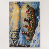 Puzzle Pitbull Christmas Boat Holiday (Vertical)