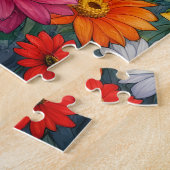 Puzzle Pitbull dans le jardin des fleurs (Côté)