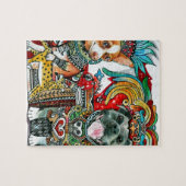 Puzzle Pitbull et chiwawa (Horizontal)