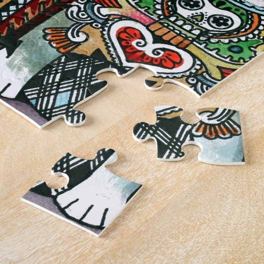 Puzzle Pitbull et chiwawa (Côté)