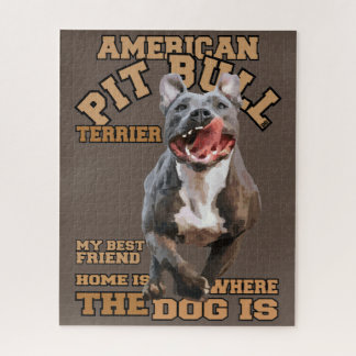 Puzzle Pitbull - J'aime les chiens