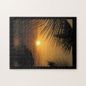 Puzzle pittoresque de coucher du soleil tropical (Horizontal)