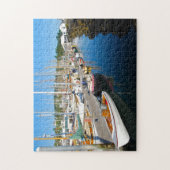 Puzzle pittoresque de skiff de pinte (Vertical)