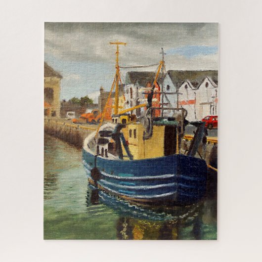 Puzzle Pittoresque Galway City Irlande Bateau de pêche (Vertical)