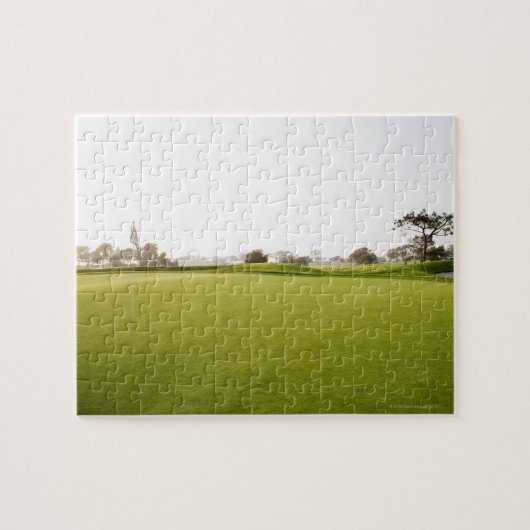 Puzzle Pittoresque, golf, terrain de golf, herbe, (Horizontal)