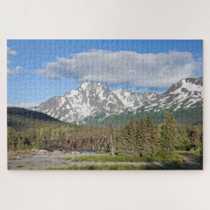 Puzzle Pittoresque route des eaux usées Chugach Forêt nat