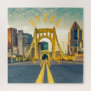 Puzzle Pittsburgh Steel City Skyline 412 Pennsylvania Can