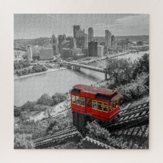 Puzzle Pittsburgh Steel City Skyline Incline Photographie